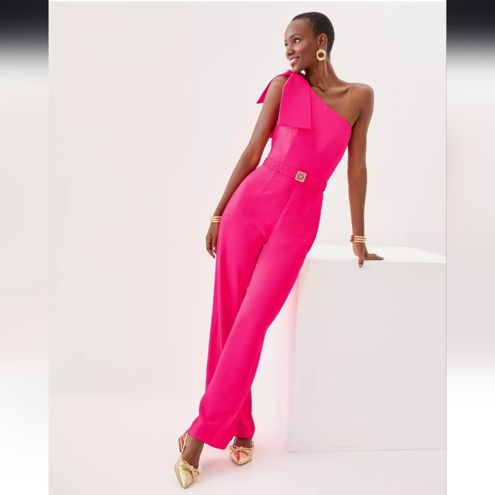 Lilly Pulitzer Tawney Pink One-Shoulder Jumpsuit